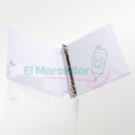 CARPETA 3 AROS 1/2"  BLANCA (T / CARTA) - Image 2