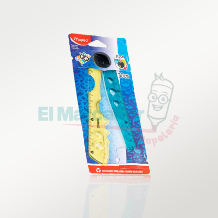 REGLA PLEGABLE CROC CROC DE 15 Y 30 CM - MAPED