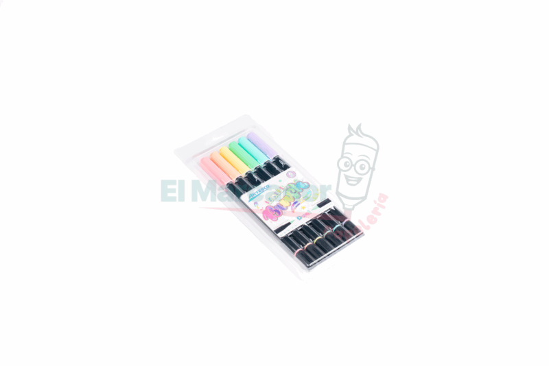 ESTUCHE DE MARCADORES DUAL BRUSH PASTEL X 6- ARTESCO