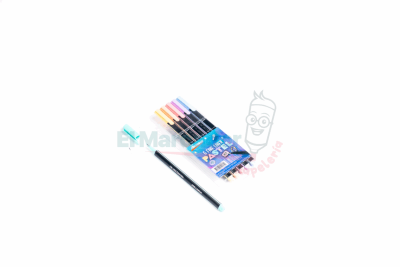 ESTUCHE DE MARCADORES FINE LINER TRIANG.PASTEL X6 -ARTESCO