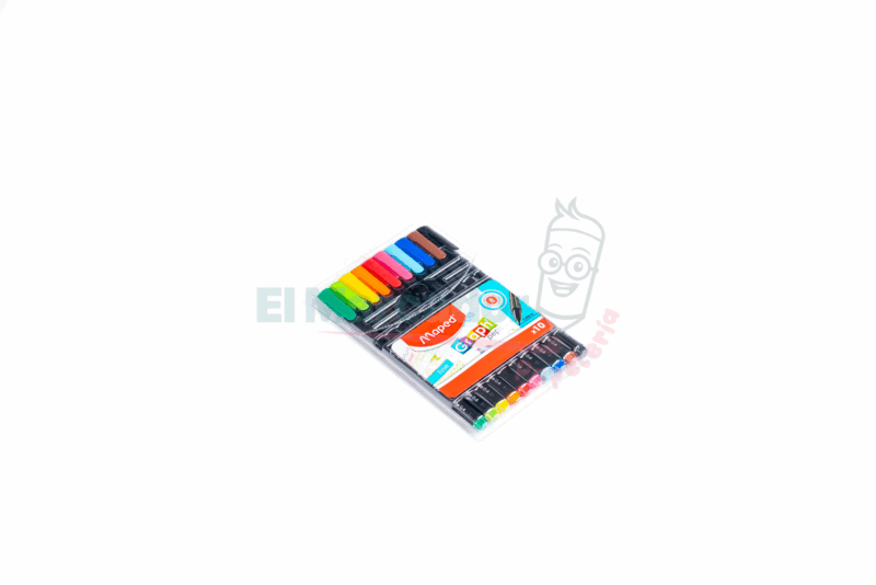 ESTUCHE DE MARCADORES GRAPH" PEPS X 10-MAPED