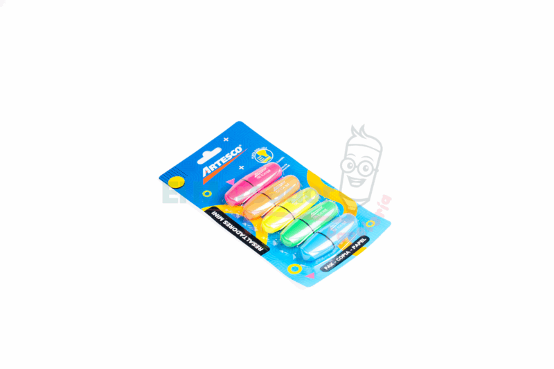 ESTUCHE DE RESALTADORES NEON MINI X 5 -ARTESCO