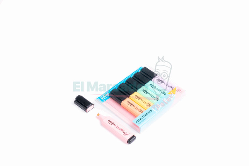 ESTUCHE DE RESALTADORES PASTEL X 6 -POINTER