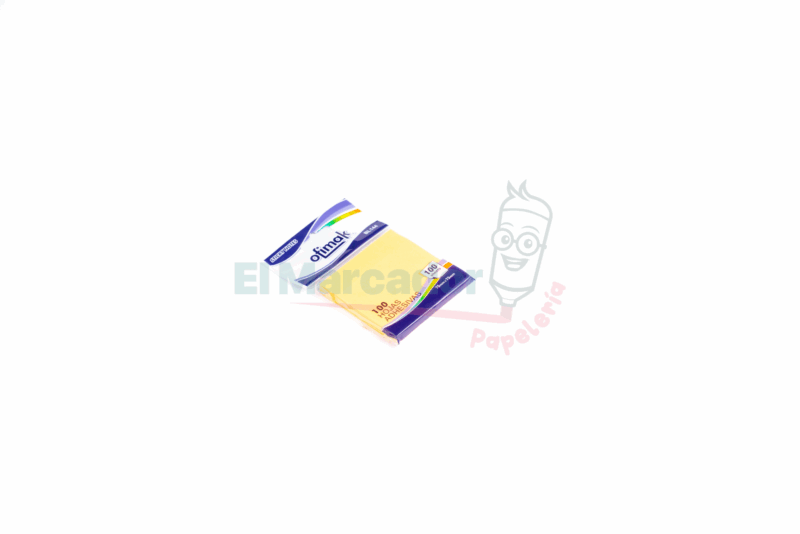 NOTA AUTOADHESIVAS NARANJA NEON 3X3 (MED) - OFIMAK 100 HOJAS