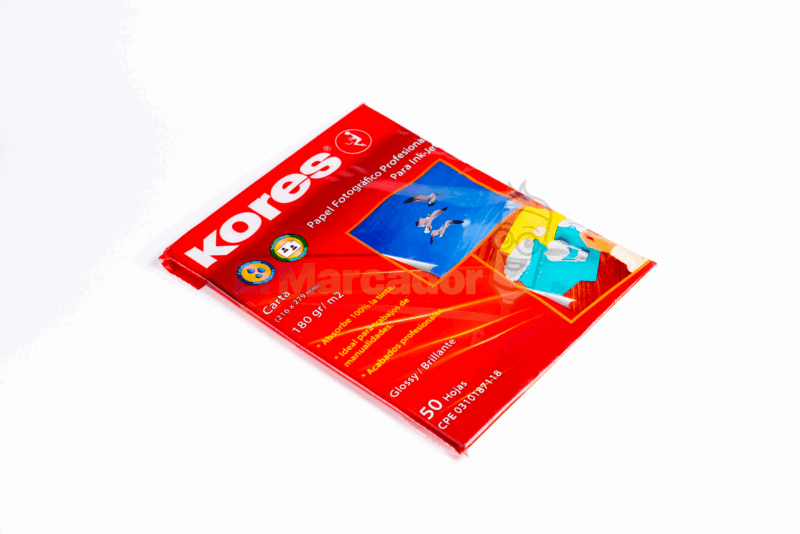 PAPEL FOTOGRAFICO CARTA 180GR X 50HJ. - KORES