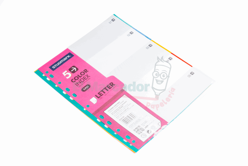 SEPARADORES PLASTICOS T/CARTA X 5 DIV- STUDMARK