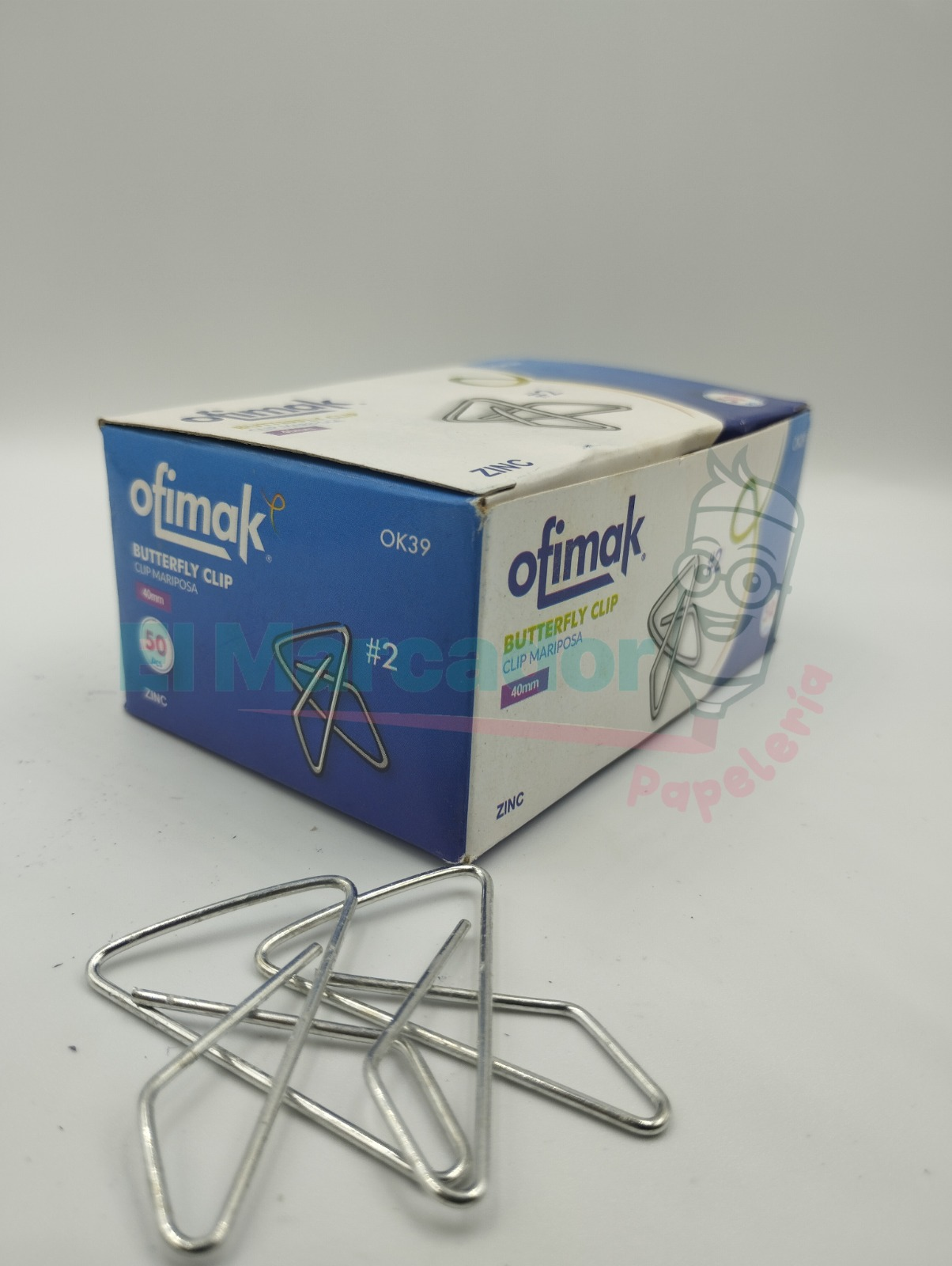CLIPS MARIPOSA NRO 2 40MM-OFIMAK