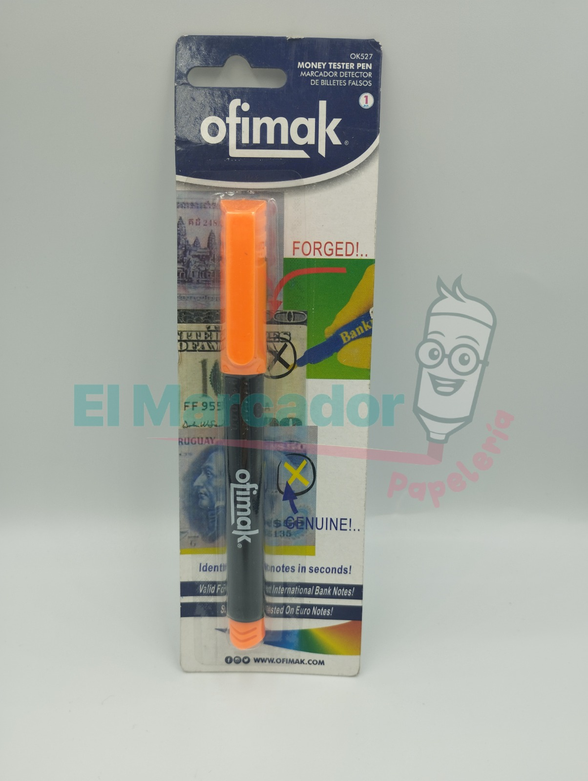 MARCADOR DETECTOR BILLETE FALSOS - OFIMAK