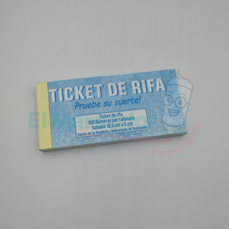 BLOCK TALONARIO RIFA -ALPHA