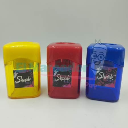 SACAPUNTA DE ALUMINIO DOBLE C/DEPOSITO- SHARK