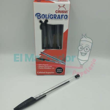 BOLIGRAFO NEGRO PM- CRISVI