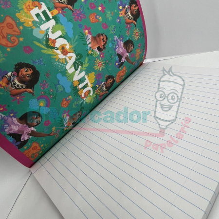 LIBRETA EMPASTADA 1 LINEA X 100 HOJAS ENCANTO- PRIMAVERA