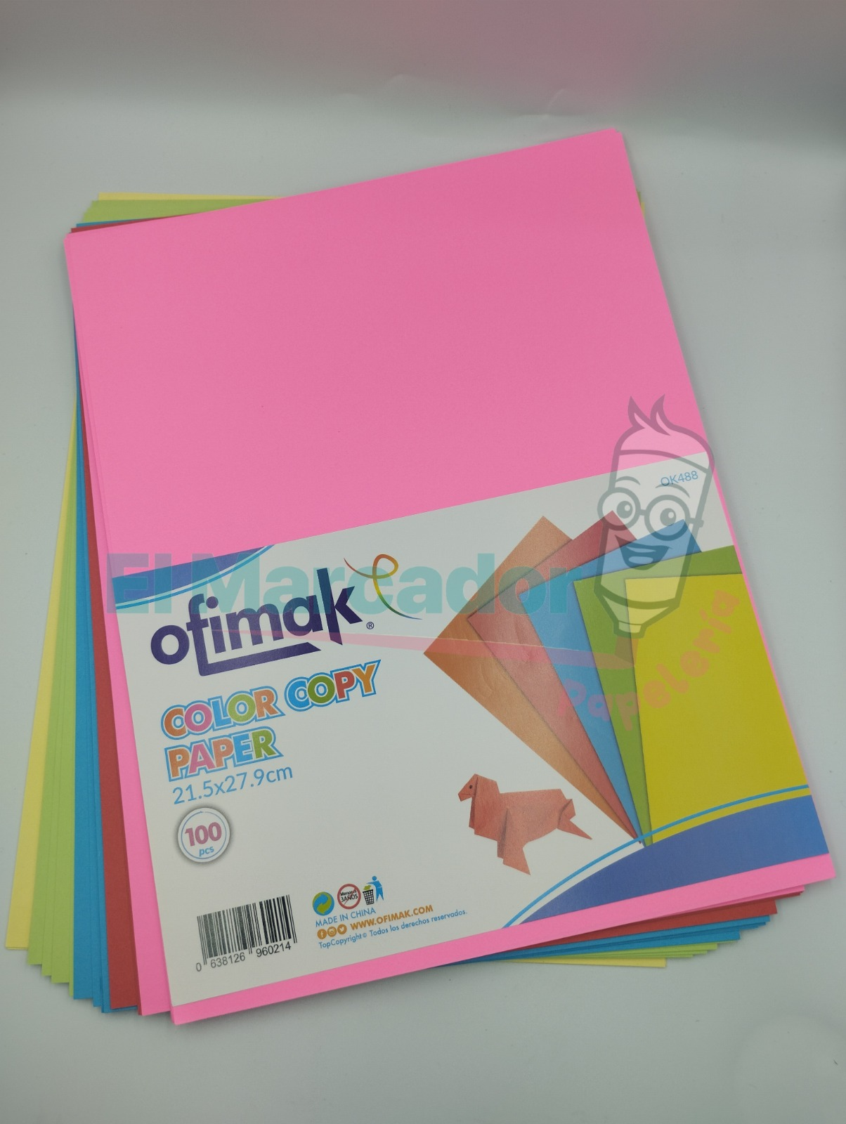 HOJAS DE COLORES 100H - TAMAÑO CARTA OFIMAK