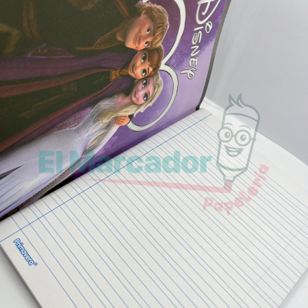 LIBRETA EMPASTADA DOBLE LINES X 100 HOJAS DISNEY - PRIMAVERA
