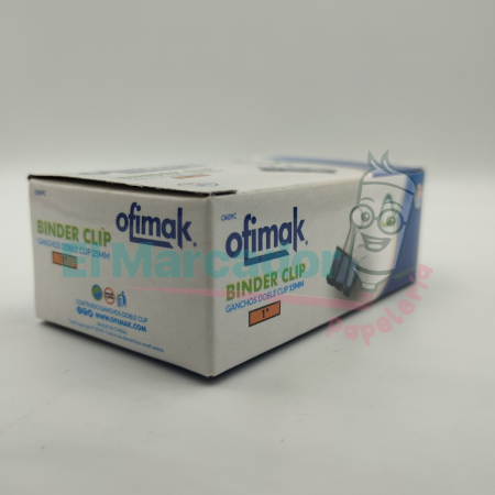 BINDER CLIPS GANCHO 1/2 15MM-OFIMAK (12P`ZAS)