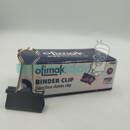 BINDER CLIPS GANCHO 3/4 -19MM-OFIMAK