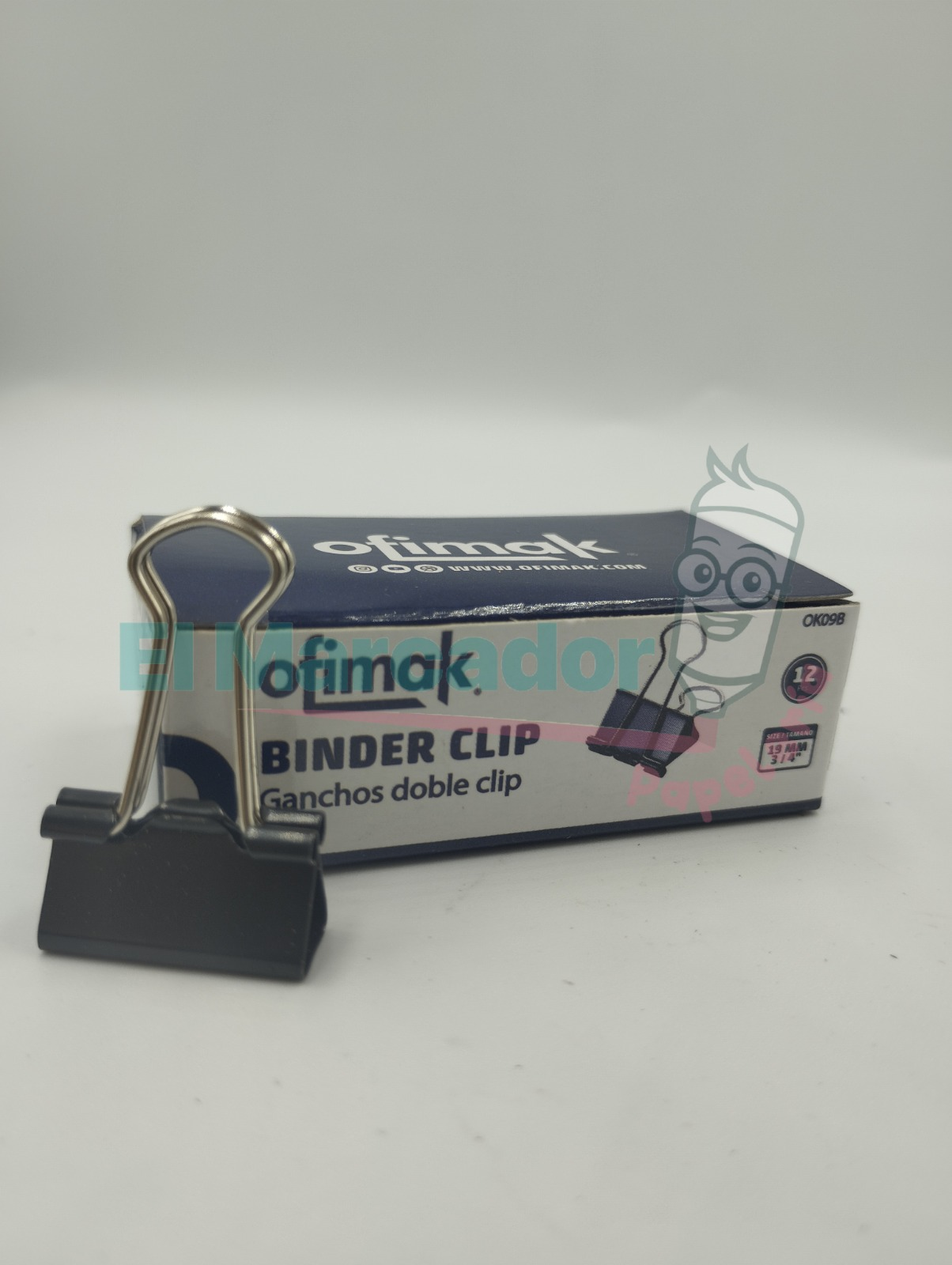 BINDER CLIPS GANCHO 3/4 -19MM-OFIMAK