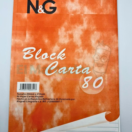 BLOCK RAYADO GDE 80 HOJAS - XIOGRAFI