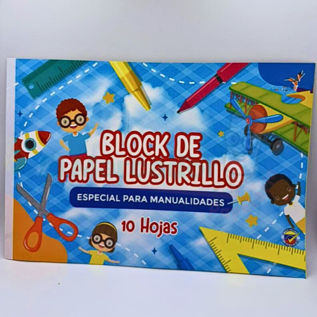 BLOCK DE PAPEL LUSTRILLO 10H- RESMIPAPER
