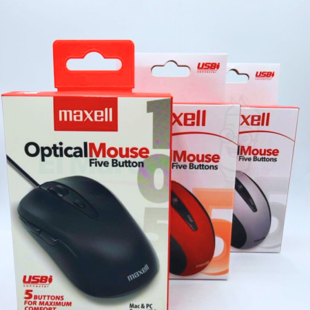 MOUSE OPTICO DE 5 BOTONES MOWR -105 SILVER MAXELL