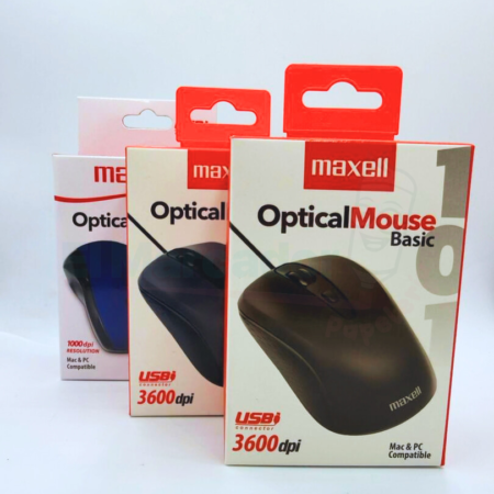 MOUSE BASICO OPTICO 1000 MOWR-101 NAVY USB MAXELL