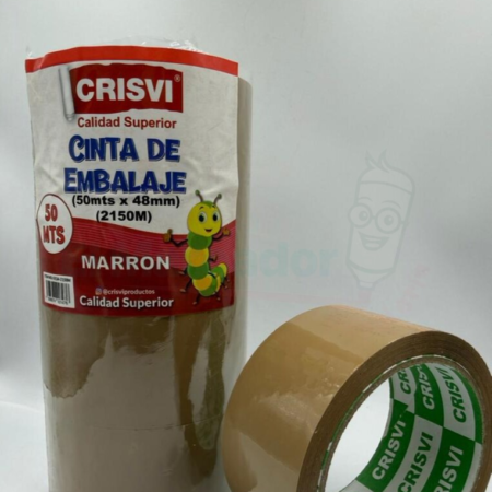 CINTA P/EMBALAR MARRON 50MT - CRISVI
