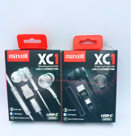 AURICULARES XC1 USB TIPO C CON ADAPTADOR USB MAXELL