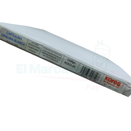 CARTULINA OPALINA BLANCA CARTA - KORES