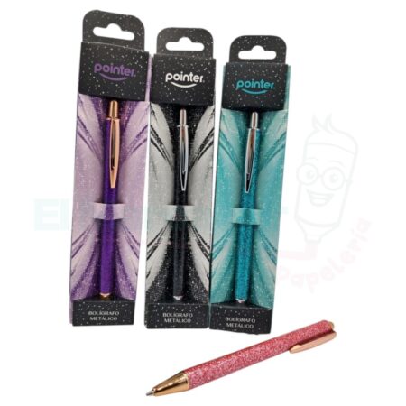 BOLIGRAFO METALICO BRILLANTE - POINTER