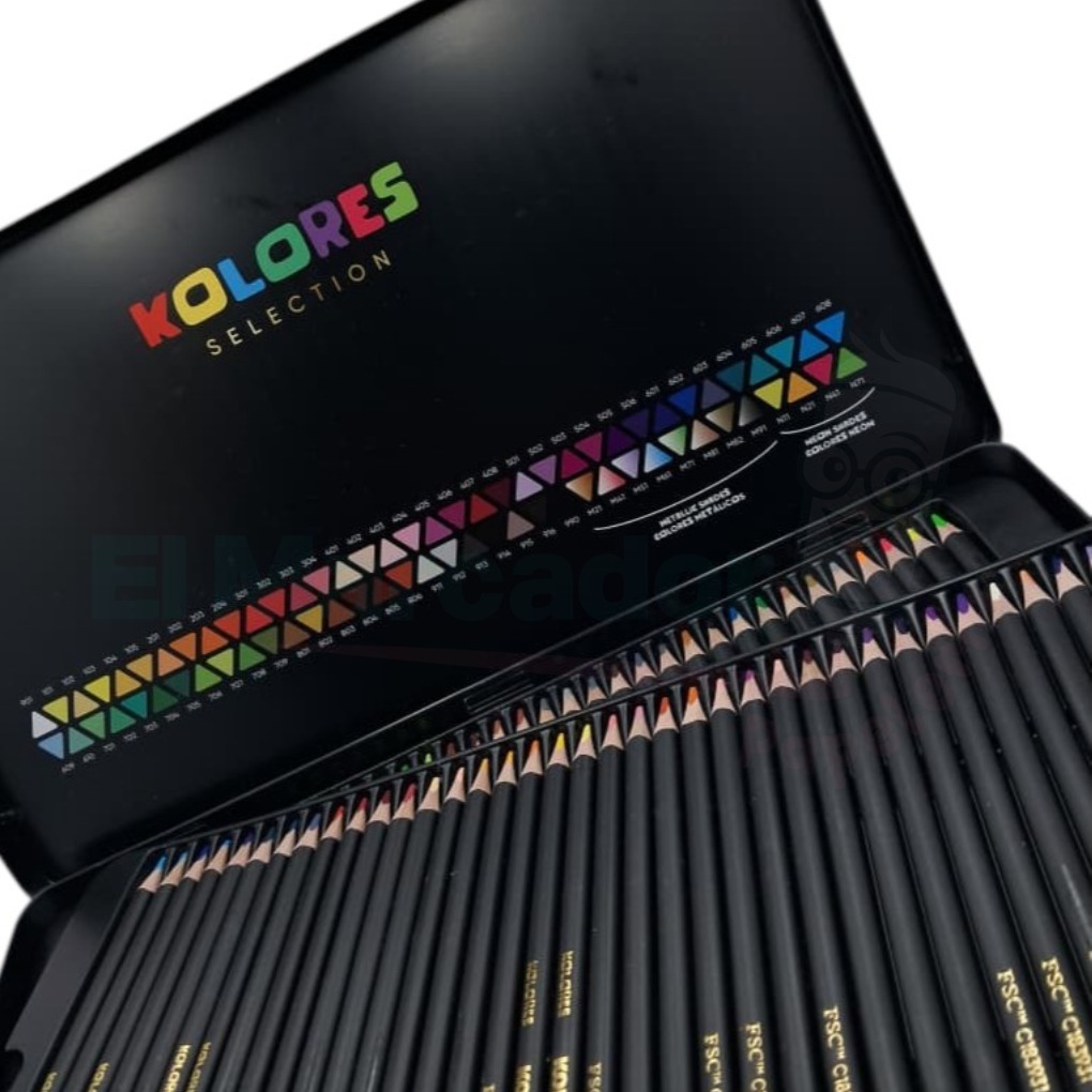 CREYONES ESTUCHE METAL X 72 - KORES